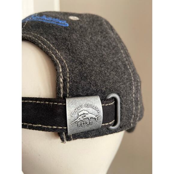 TOMMY BAHAMA Relax Gray Wool Adjustable Cap - Picture 5 of 9